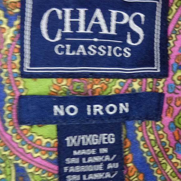 CLASSIC Psychedelic Button Down Shirt Size 1X - Picture 3 of 4